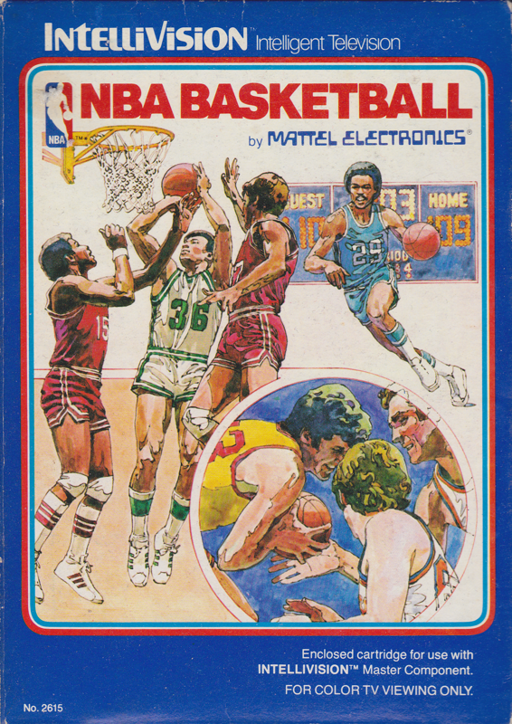 Basketball box art for Intellivision